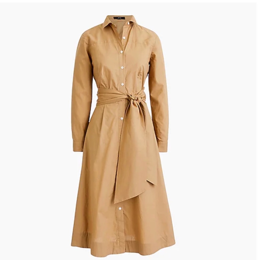 J.CREW Tie-waist shirt dress ✨Brand New✨